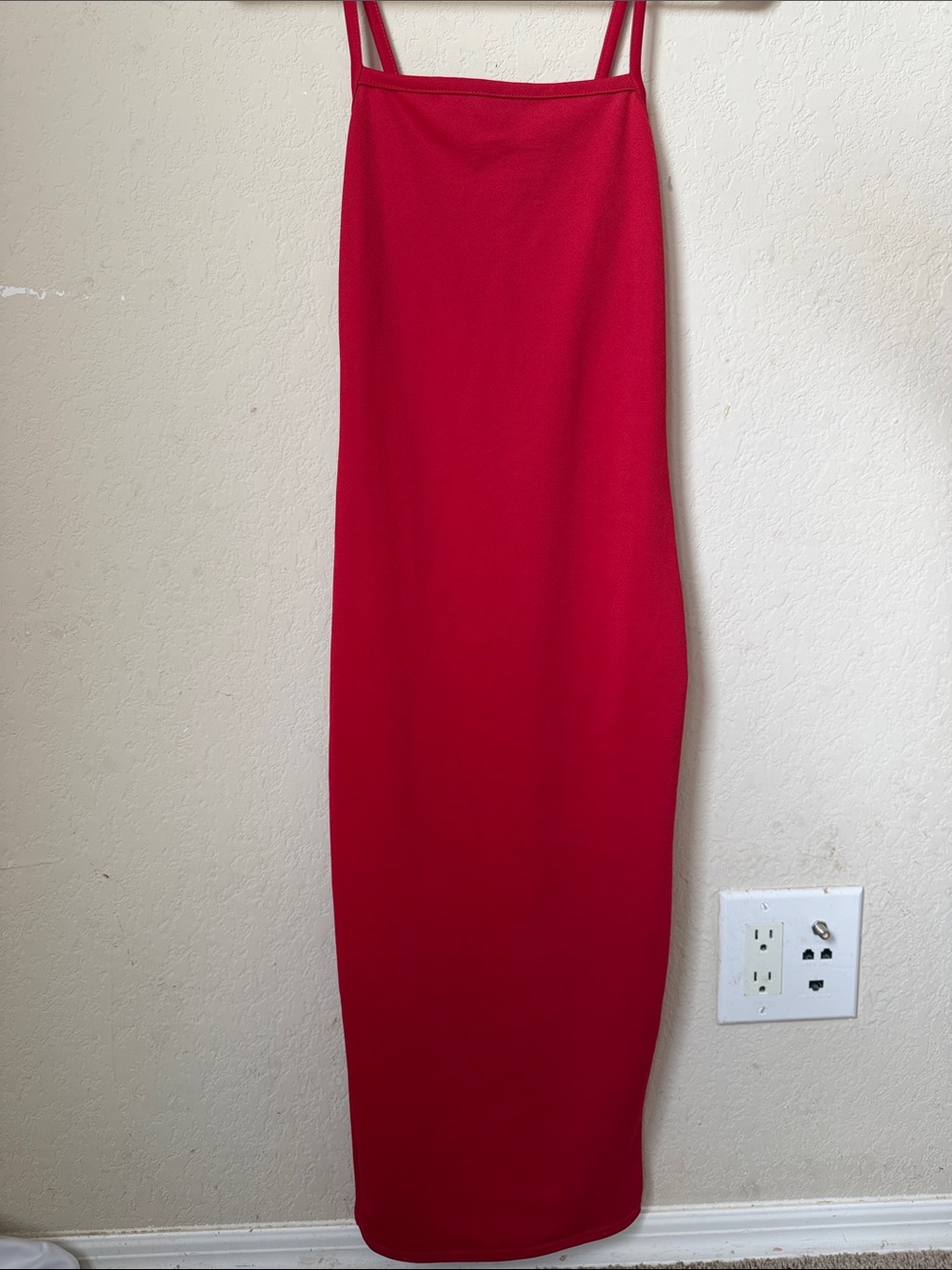 Pretty little thing Red Spaghetti-Strap Maxi Skirt